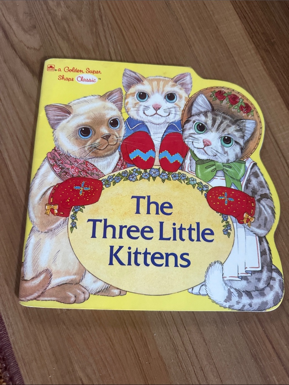 Vintage The Three Little Kittens Yellow